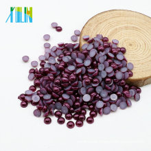 Good Quality Hot Sale Flat Back Pearl Cabochons Flatback ABS Pearl Beads for Craft, Z20-Grape Purple